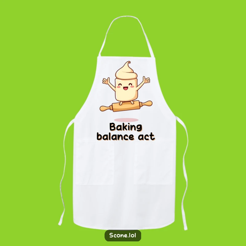 Funny Scone Rolling Pin Apron: Cook with Confidence (or Hilarious Panic!)