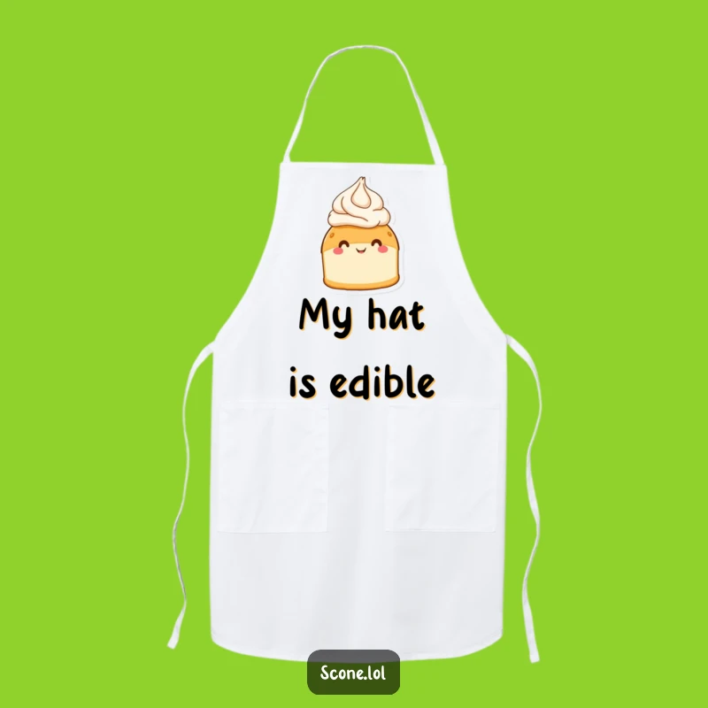 Funny Scone Cream Hat Apron - Bake with a Smile and Sweet Style!