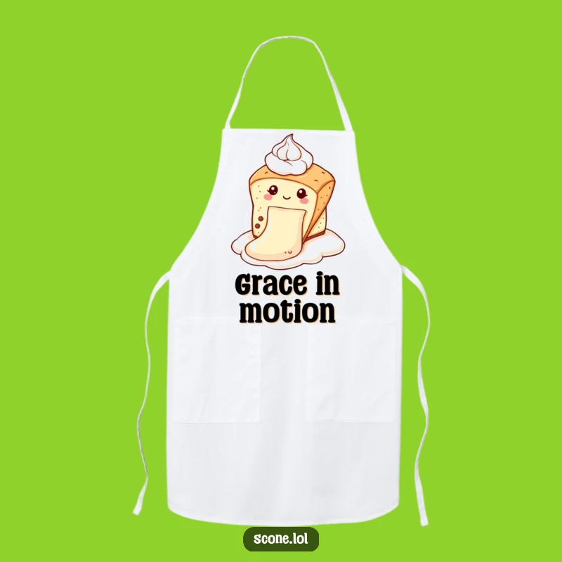 Funny Scone Cream Slide Apron: Chef’s Hilarious Pastry Adventure For Kitchen Fun