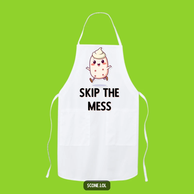 Funny Scone Skip Apron: Jaunty Baker's Gift for a Cheerful Kitchen