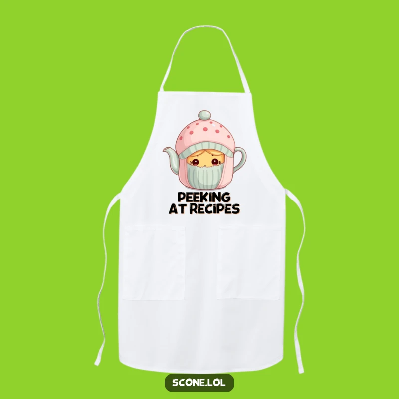 Funny Scone Tea Cozy Apron - Bake with Curiosity and Charm!