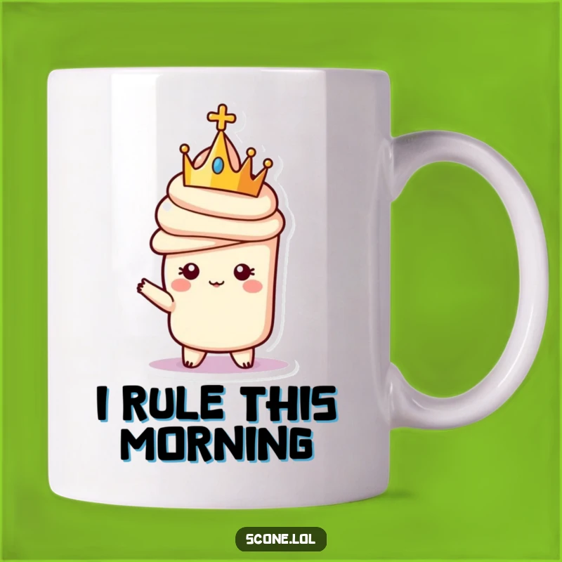 Funny Regal Scone Crown Mug - The Royal Treat Funny Gift Idea