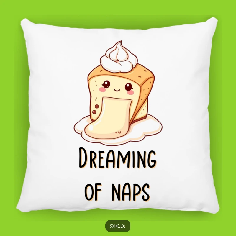 Funny Scone Cream Slide Pillow: Soft Cushion With Pastry Adventure Is Hilarious Comfort