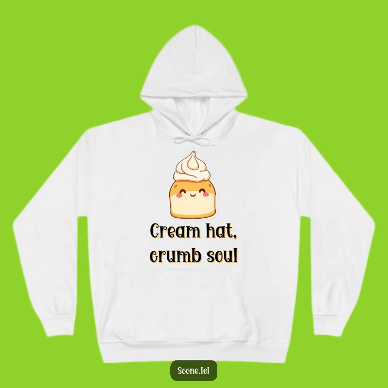 Cozy Funny Scone Cream Hat Hoodie - Warmth and Laughter in Every Stitch!