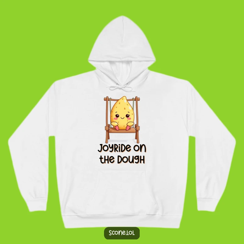 Funny Scone Cozy Hoodie - Swinging Baker Comfort, Warm Gift