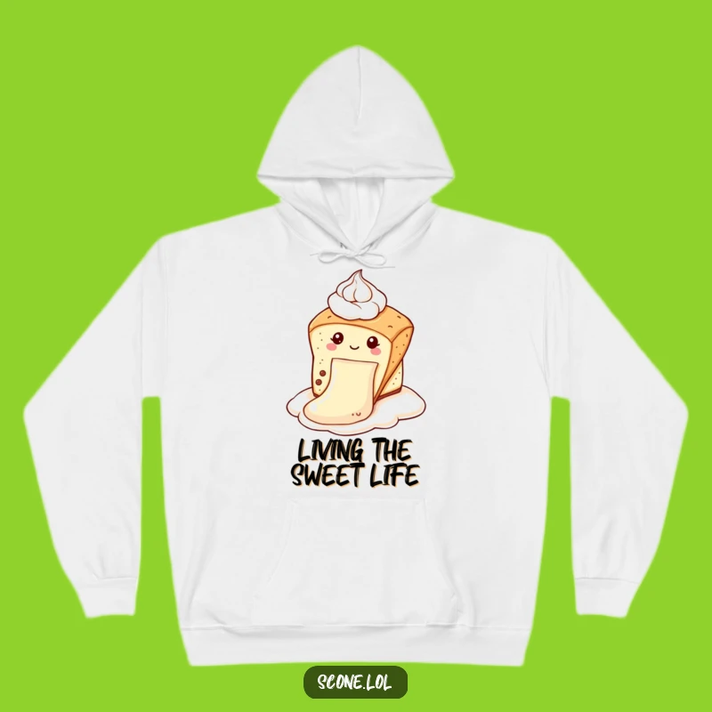 Funny Scone Cream Slide Hoodie: Cozy Up With A Pastry's Hilarious Dessert Adventure