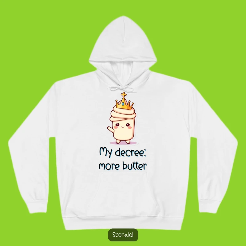 Funny Regal Scone Crown Hoodie - Cozy Royal Humor Funny Gift