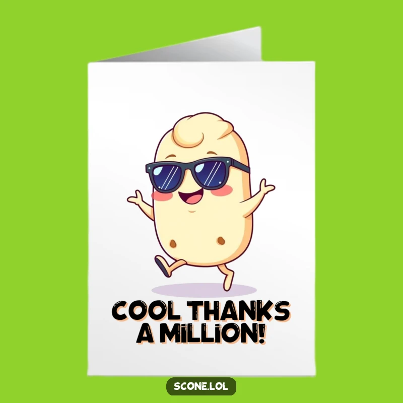 Say thanks with a touch of cool using this fun free printable greeting card! Perfect for printing at home.