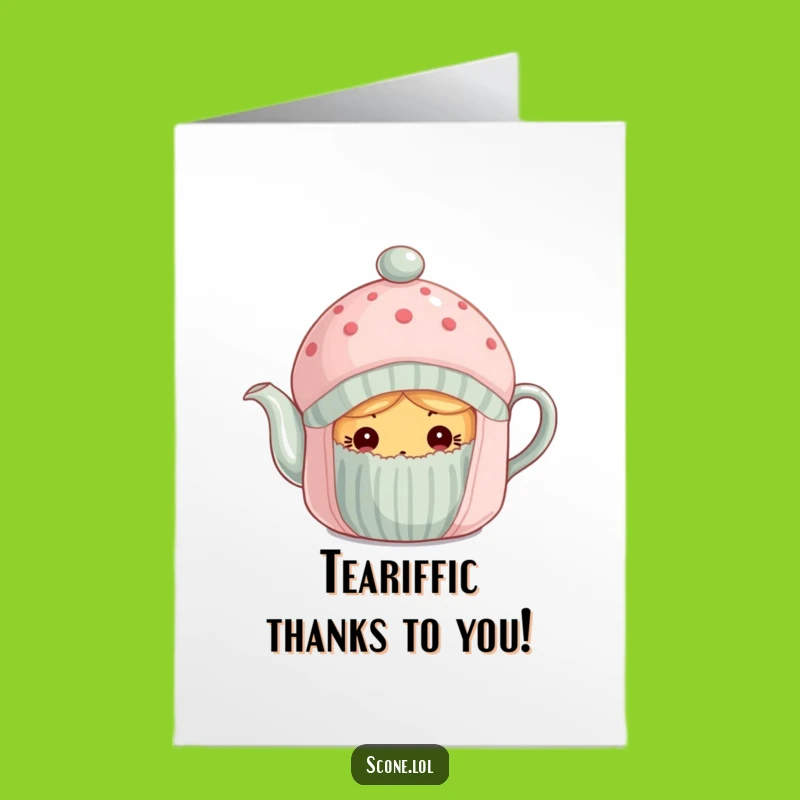 Free Printable Thank You Card: Curious Scone Peek - Funny Downloadable