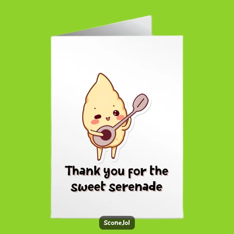 Free Printable Thank You Scone Card - Spoon Serenade Downloadable Gratitude Gift