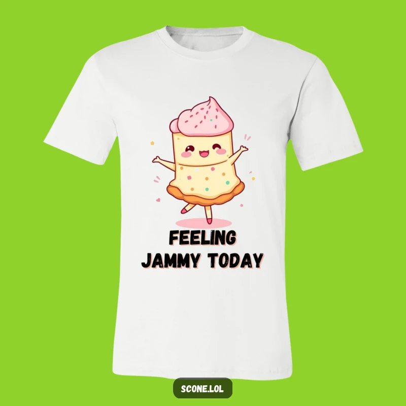 Funny Scone Pirouette T-Shirt - Hilarious Baking & Dancing Fun!