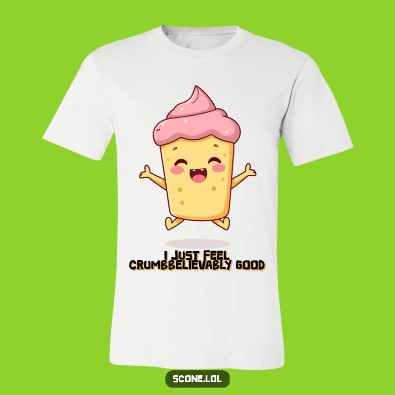 Funny Scone Jumping Tee: Wear Your Joy with this Hilarious Baked Good T-Shirt Gift
