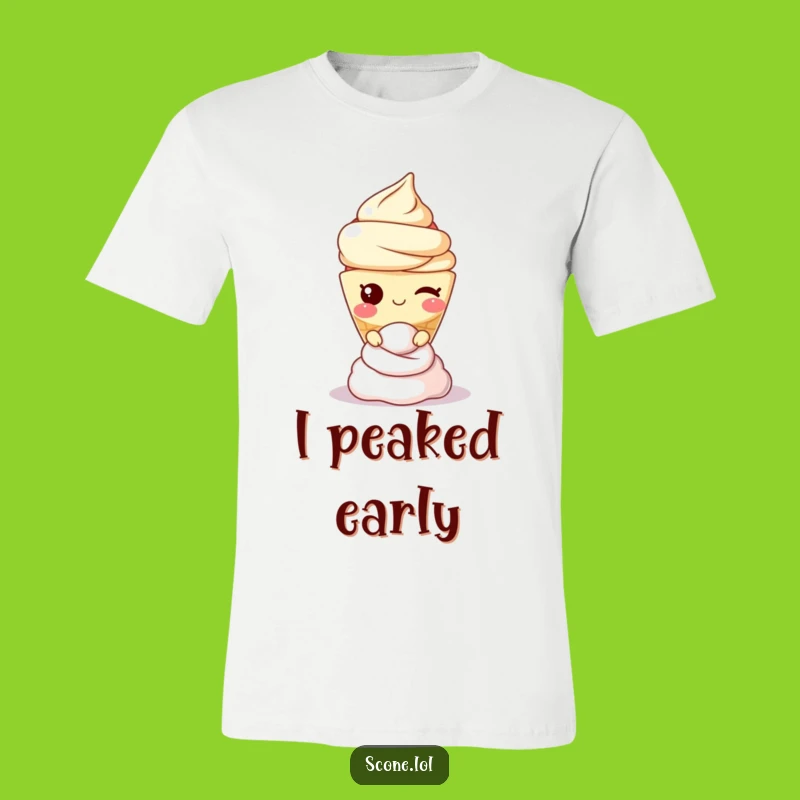 Funny Winking Scone Shirt: Adorable Cream Balancing Tee for Cheeky Foodie Gift