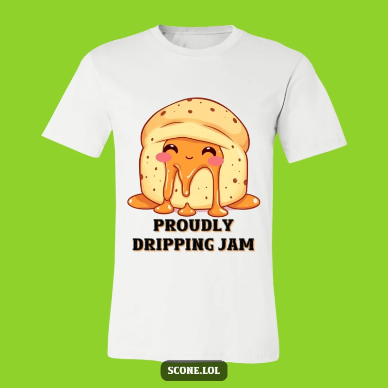 Funny Scone Jam Delight T-Shirt - Wear Your Love for Sweetness Proudly!