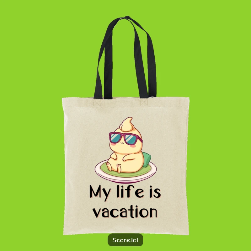 Funny Satay Sunglasses Tote: Stylish Foodie Bag, Perfect for Errands and Hilarious Gift Giving!
