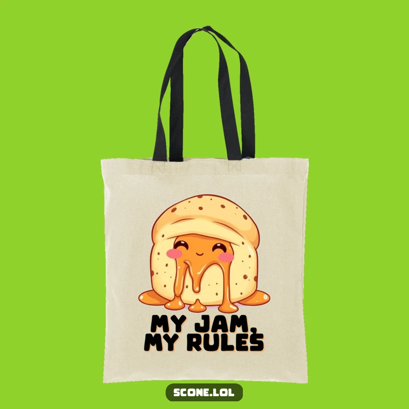 Funny Scone Jam Delight Tote Bag - Carry Your Sweetest Treasures!